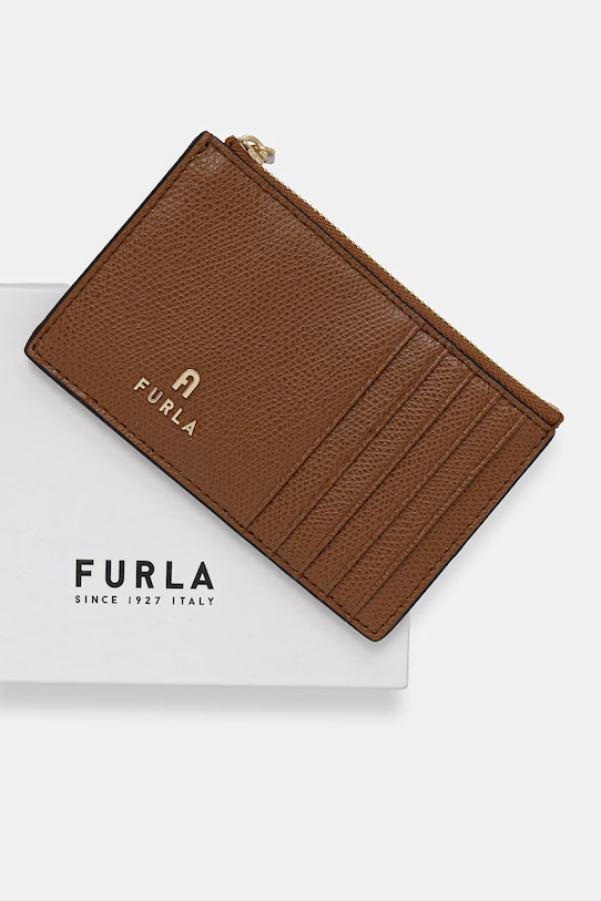 Akcesoria Furla portfel damski skórzany Camelia M WP00310.ARE000.03B00 brązowy