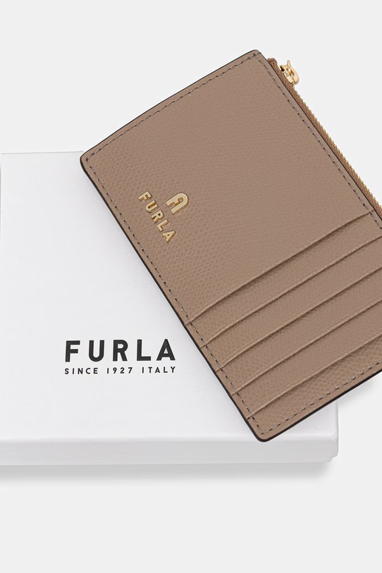 Akcesoria Furla portfel damski skórzany Camelia M WP00310.ARE000.1257S beżowy