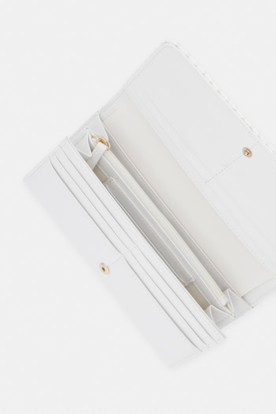 Akcesoria Valentino Bags portfel damski z imitacji skóry ALEKSANDRA VPS9W9113 biały
