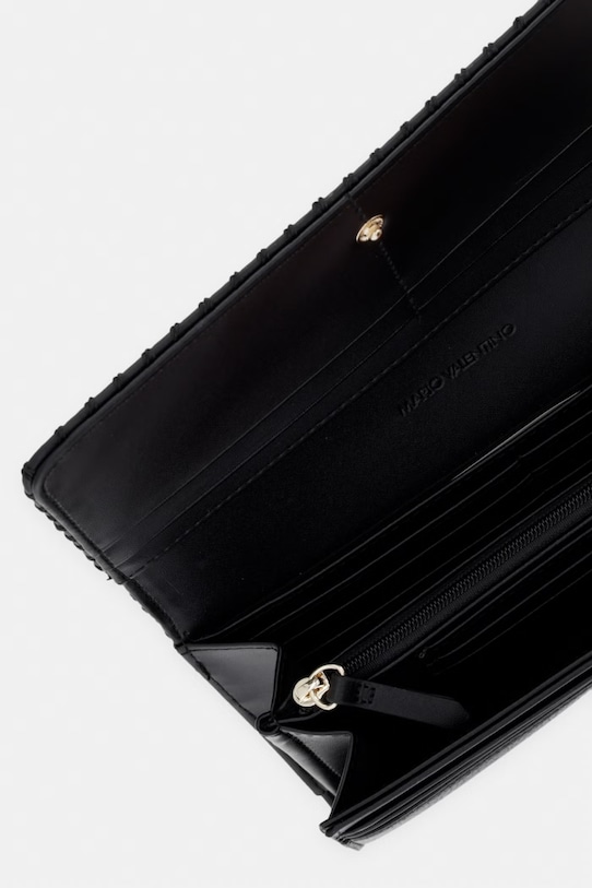 Akcesoria Valentino Bags portfel damski z imitacji skóry ALEKSANDRA VPS9W9113 czarny