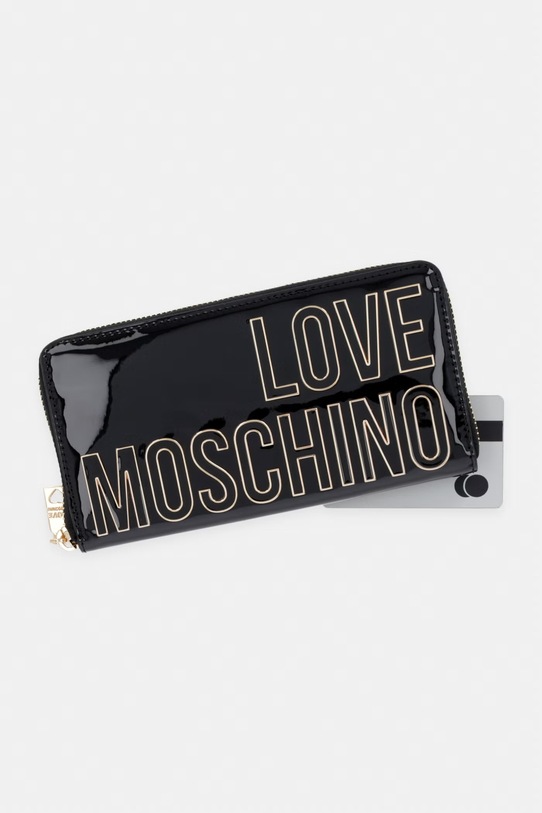 Love Moschino portfel damski z imitacji skóry czarny JC5513PP0OKE0000