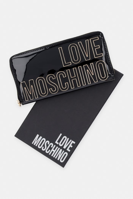 Love Moschino portfel damski z imitacji skóry JC5513PP0OKE0000 czarny