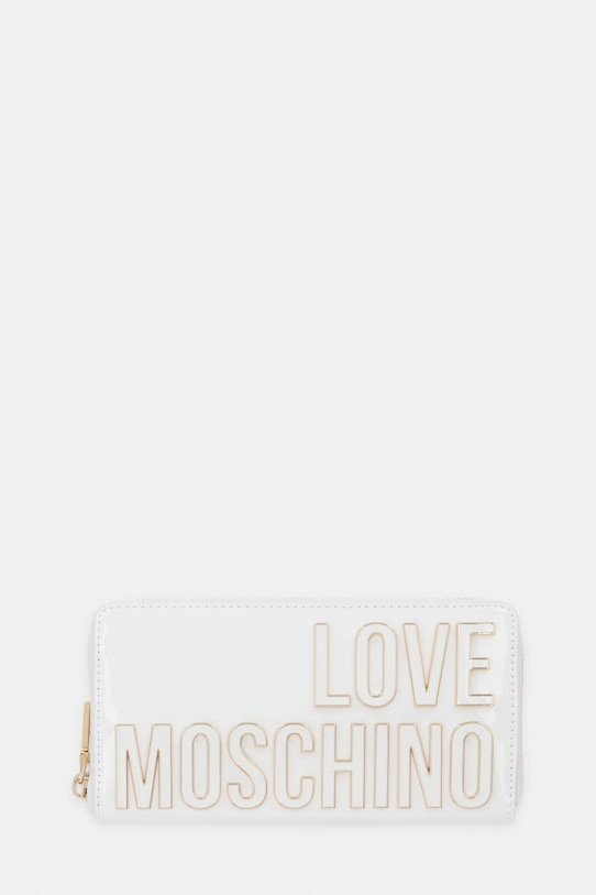 Love Moschino portfel damski z imitacji skóry biały JC5513PP0OKE0100