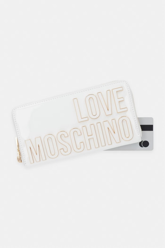 Love Moschino portfel damski z imitacji skóry biały JC5513PP0OKE0100