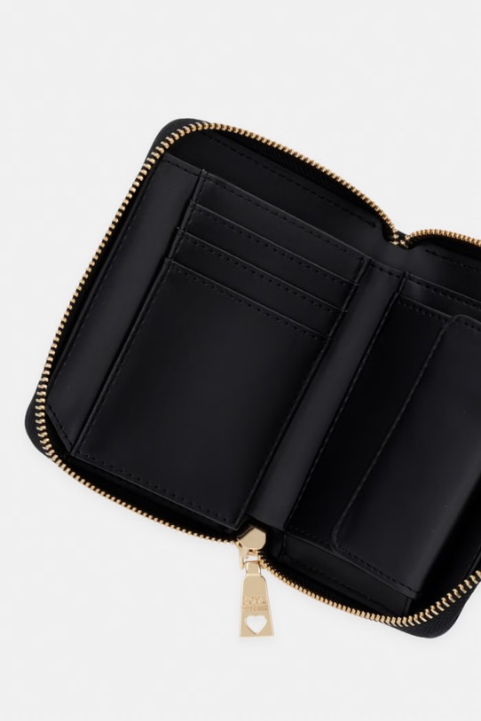 Akcesoria Love Moschino portfel damski z imitacji skóry JC5613PP0OKD0000 czarny