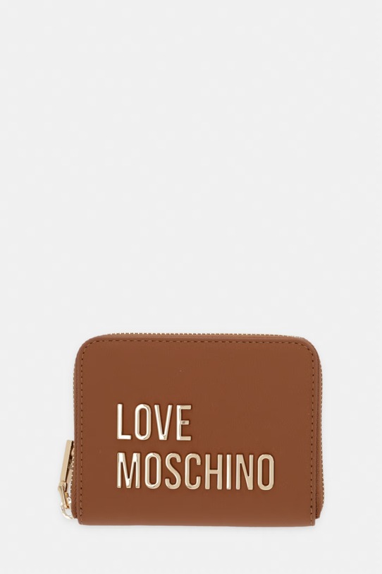 Love Moschino portfel damski z imitacji skóry brązowy JC5613PP0OKD0200