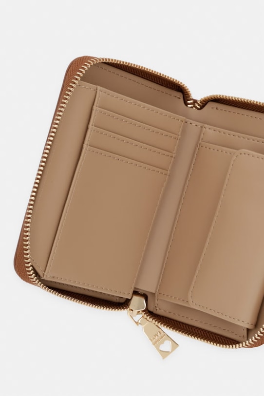 Akcesoria Love Moschino portfel damski z imitacji skóry JC5613PP0OKD0200 brązowy