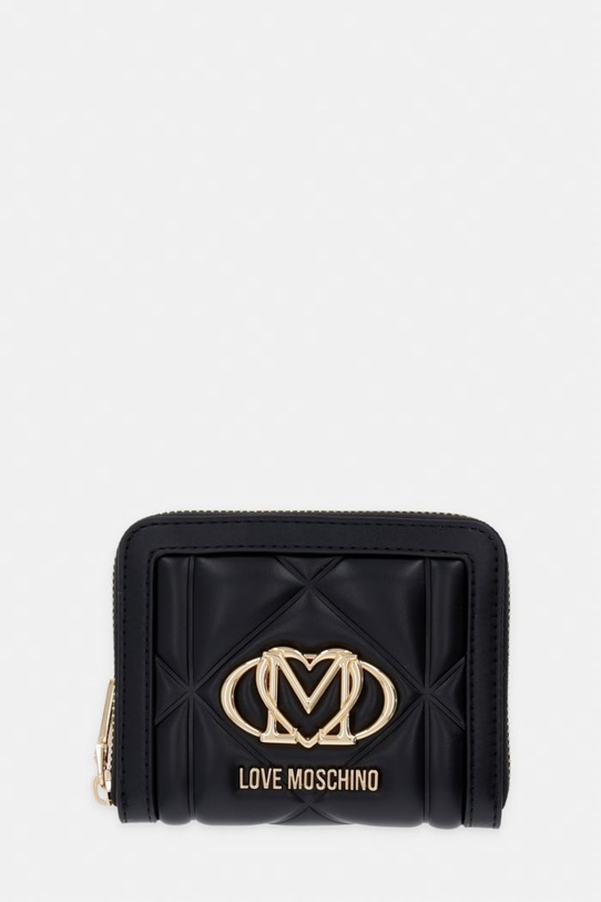 Love Moschino portfel damski z imitacji skóry czarny JC5641PP0OLC0000