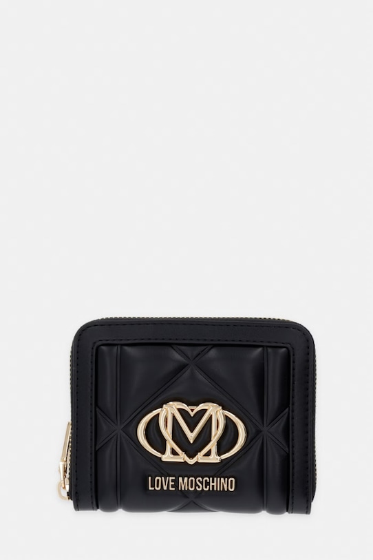 Love Moschino portfel damski z imitacji skóry czarny JC5641PP0OLC0000