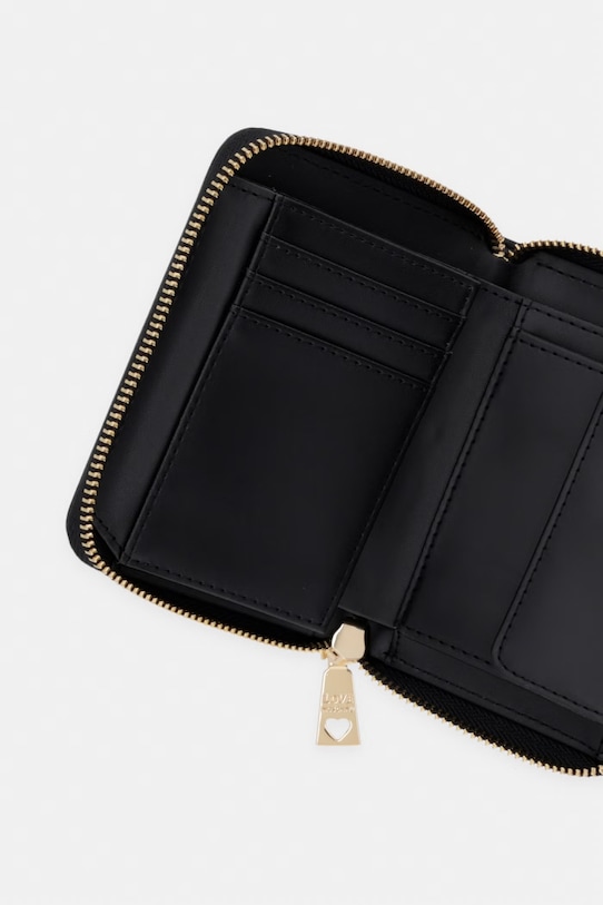 Akcesoria Love Moschino portfel damski z imitacji skóry JC5641PP0OLC0000 czarny