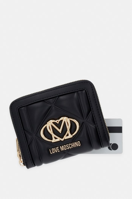 Love Moschino portfel damski z imitacji skóry JC5641PP0OLC0000 czarny