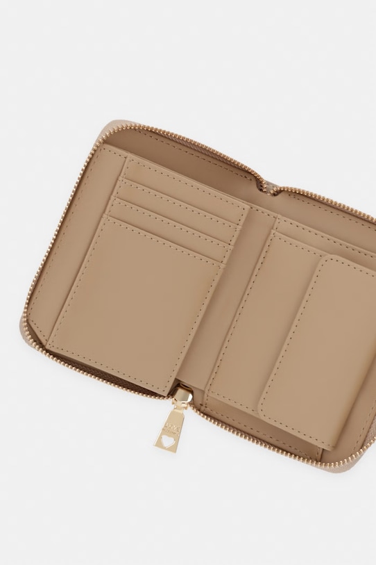 Akcesoria Love Moschino portfel damski z imitacji skóry JC5641PP0OLC0209 beżowy