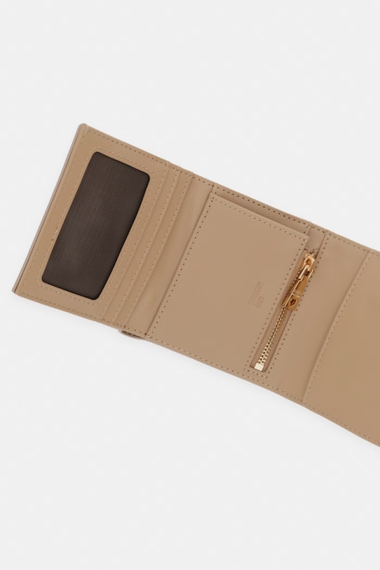 Akcesoria Love Moschino portfel damski z imitacji skóry JC5647PP0OLC0209 beżowy