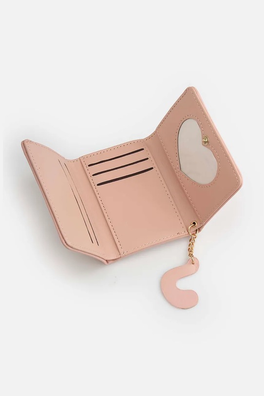 Dziewczynka Coccodrillo portfel dziecięcy z imitacji skóry WC6651608ACC różowy