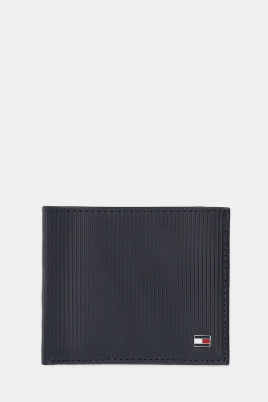 Tommy Hilfiger portfel skórzany skóra licowa granatowy AM0AM13958