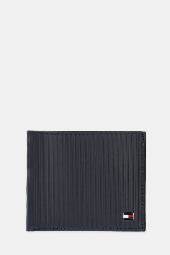 Tommy Hilfiger portfel skórzany skóra licowa granatowy AM0AM13958