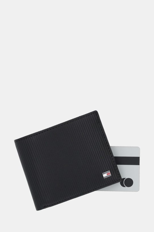 Tommy Hilfiger portfel skórzany czarny AM0AM13958