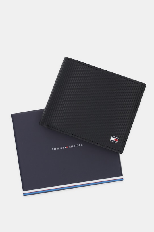 Tommy Hilfiger portfel skórzany AM0AM13958 czarny