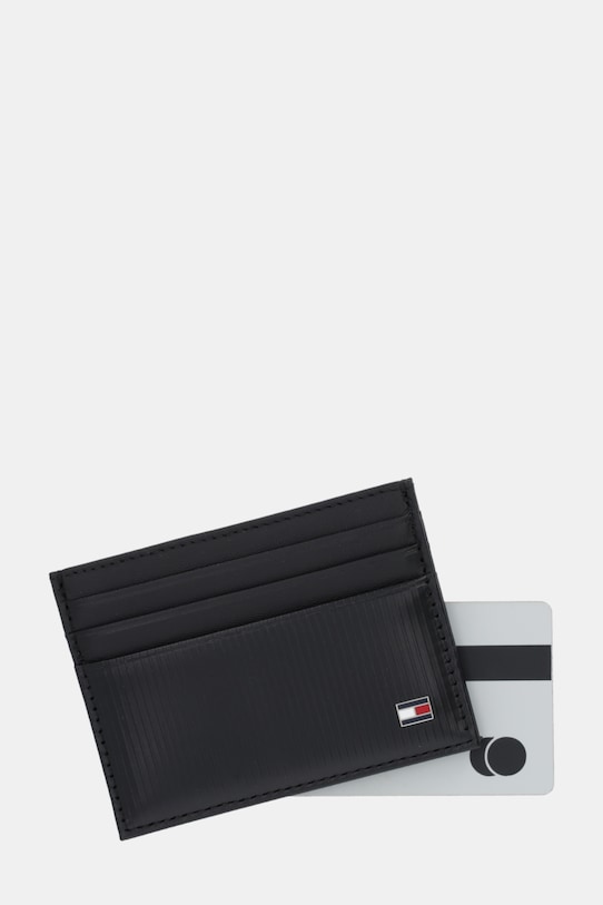 Akcesoria Tommy Hilfiger etui na karty skórzane AM0AM13959 czarny