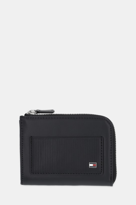 Tommy Hilfiger portfel skórzany skóra licowa czarny AM0AM13960