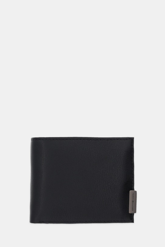 Δερμάτινο πορτοφόλι Tommy Hilfiger λείο δέρμα μαύρο AM0AM13961