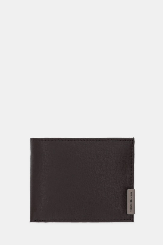 Tommy Hilfiger portfel skórzany skóra licowa brązowy AM0AM13963