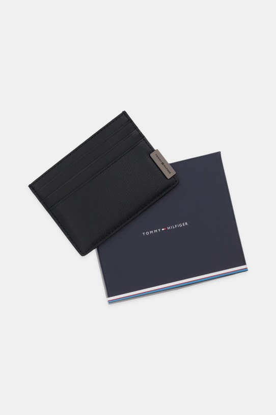 Θήκη για κάρτες Tommy Hilfiger μαύρο AM0AM13964