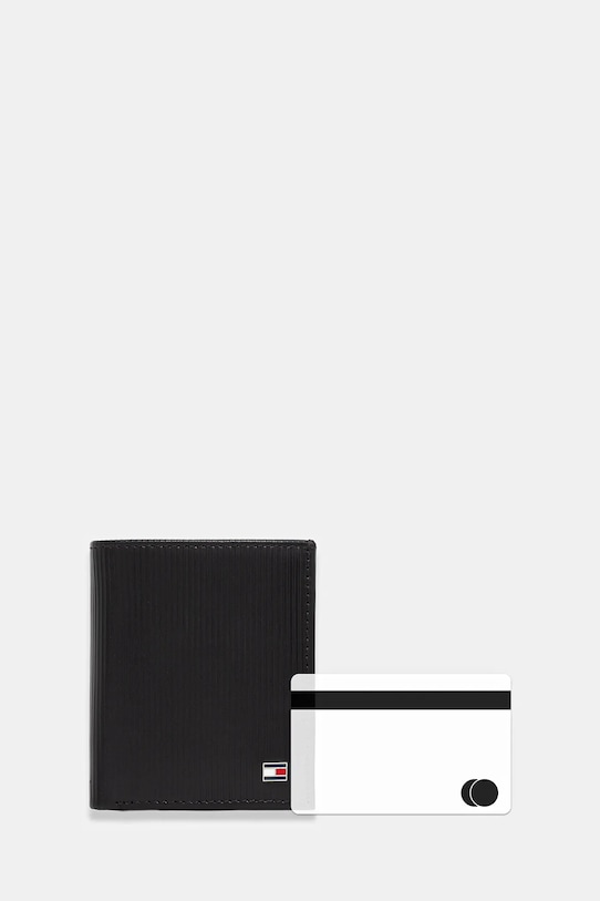Tommy Hilfiger portfel skórzany AM0AM13968 czarny