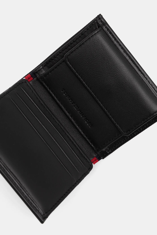 Akcesoria Tommy Hilfiger portfel skórzany AM0AM13968 czarny