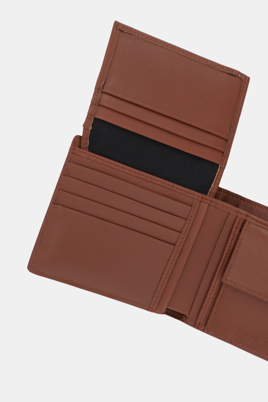 Akcesoria Tommy Hilfiger portfel skórzany AM0AM13969 brązowy