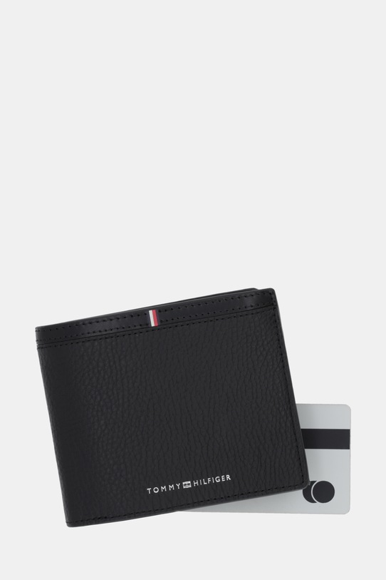 Tommy Hilfiger portfel skórzany czarny AM0AM13969