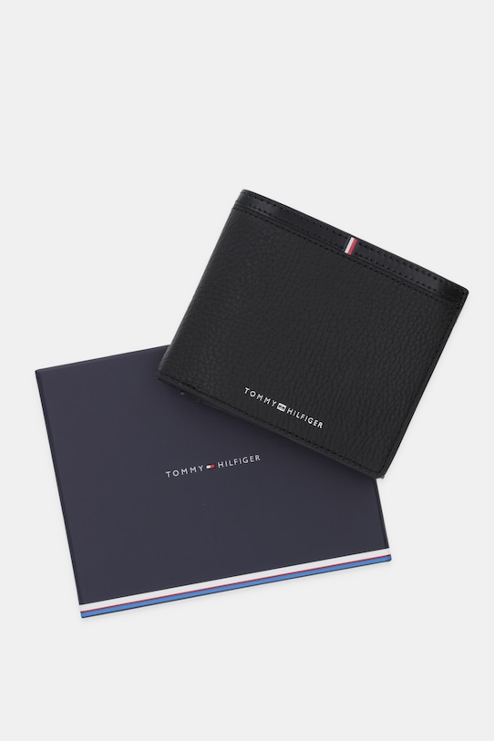 Tommy Hilfiger portfel skórzany AM0AM13969 czarny