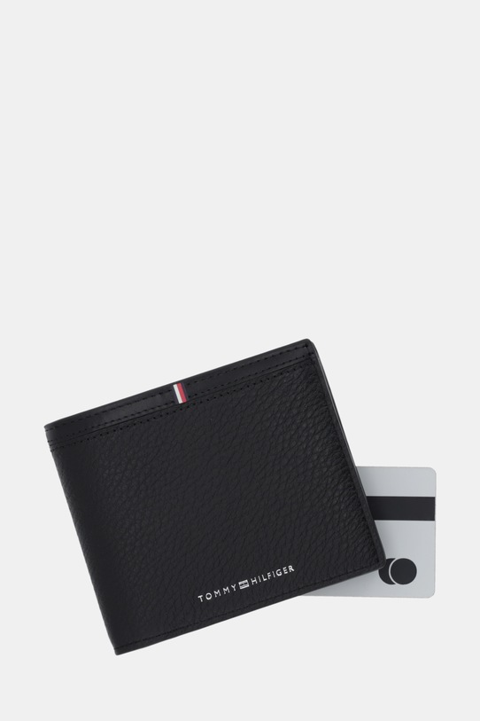 Tommy Hilfiger portfel skórzany czarny AM0AM13970