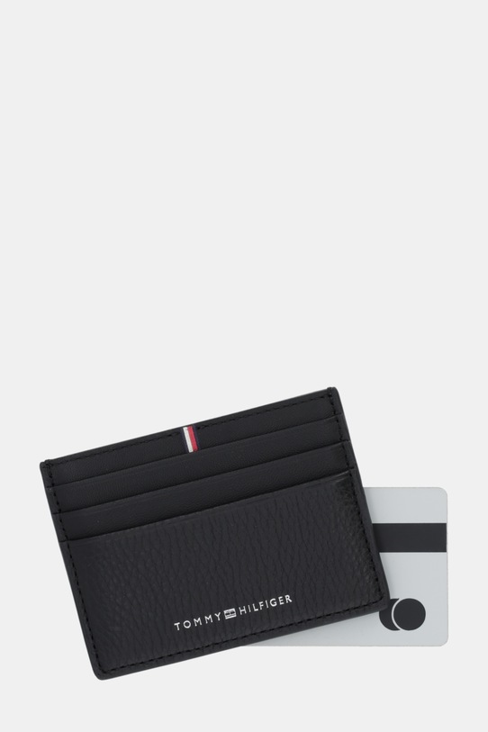 Akcesoria Tommy Hilfiger etui na karty skórzane AM0AM13972 czarny