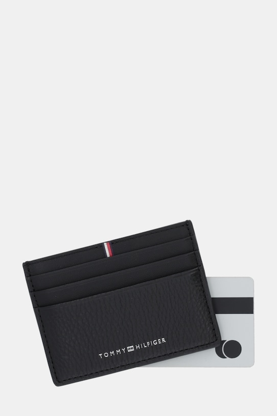 Akcesoria Tommy Hilfiger etui na karty skórzane AM0AM13972 czarny
