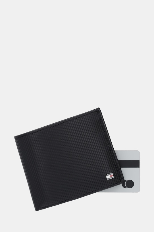 Tommy Hilfiger portfel skórzany czarny AM0AM13974