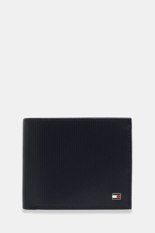 Tommy Hilfiger portfel skórzany skóra licowa czarny AM0AM13978