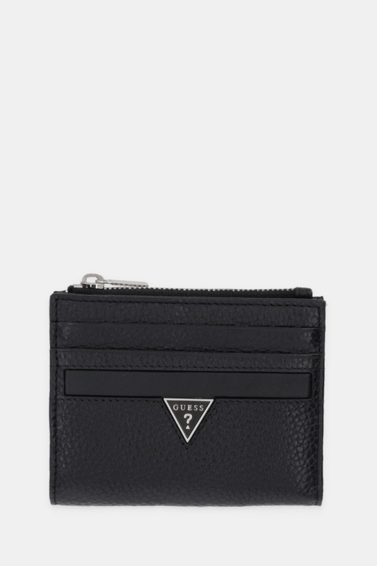 Πορτοφόλι Guess MONACO λείο δέρμα μαύρο SMMOGR.LEA03