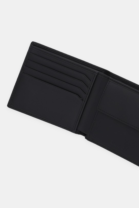 Αξεσουάρ Δερμάτινο πορτοφόλι HUGO ETHON_4cc Coin MG 50558572 μαύρο