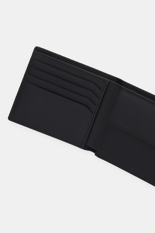 Αξεσουάρ Δερμάτινο πορτοφόλι HUGO ETHON_4cc Coin MG 50558572 μαύρο