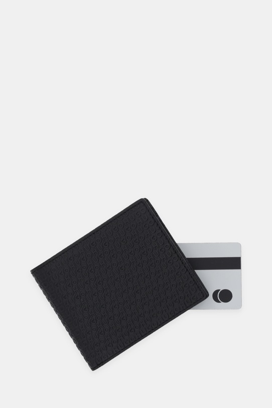 Δερμάτινο πορτοφόλι HUGO ETHON_4cc Coin MG μαύρο 50558572