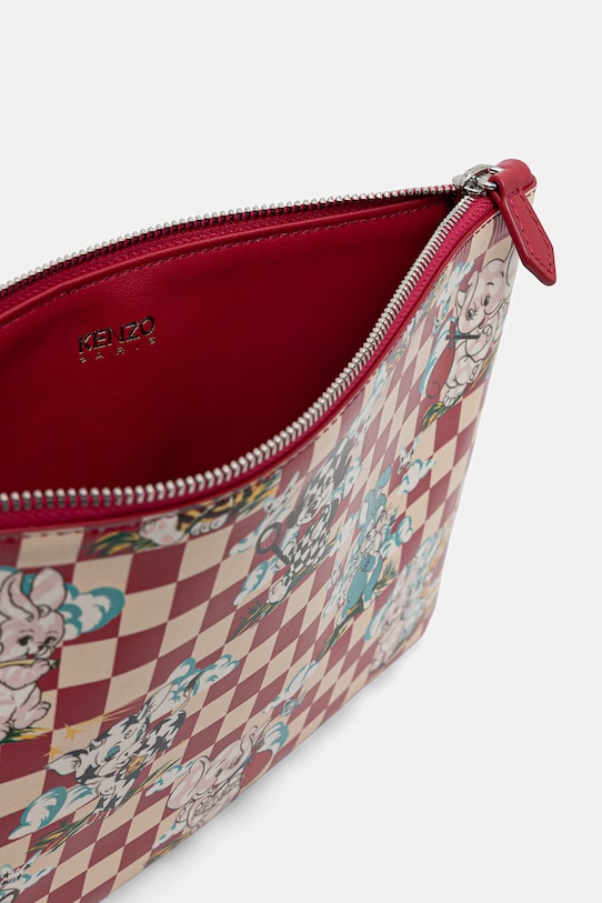 Δερμάτινη τσάντα καλλυντικών Kenzo μπορντό FG58PM802L40