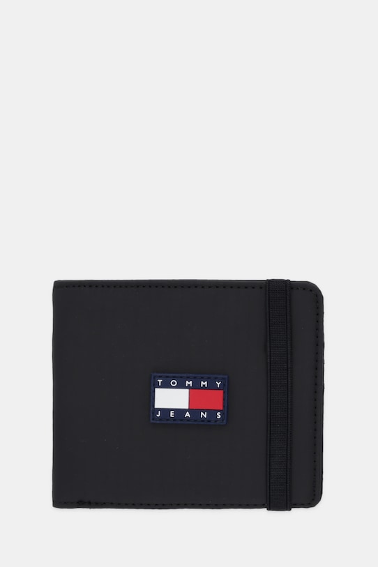 Tommy Jeans portfel drobny wzór czarny AM0AM13867