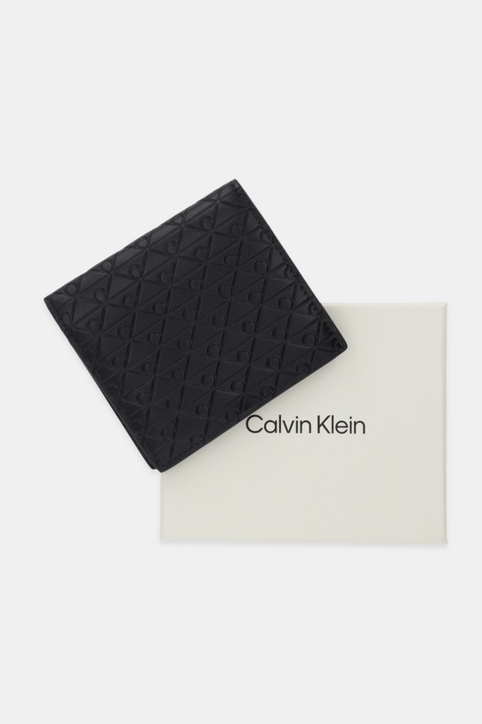 Calvin Klein portfel skórzany LV04D1127G czarny