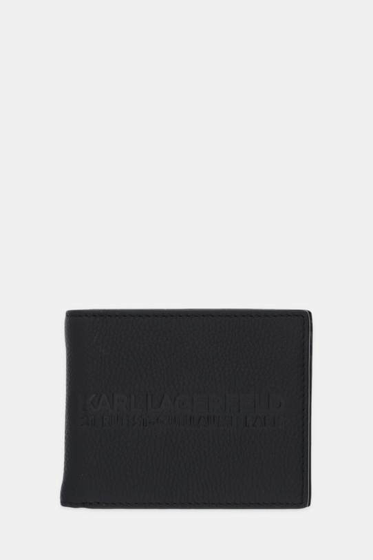 Kožni novčanik Karl Lagerfeld K/RSG zrnata koža crna A3M32050