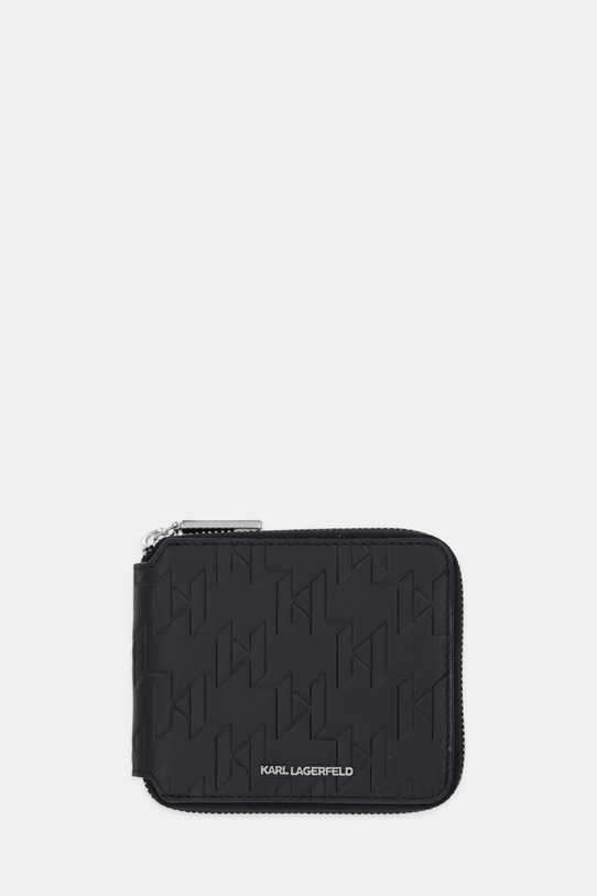 Kožni novčanik Karl Lagerfeld K/LOOM Planet friendly crna B1M32050