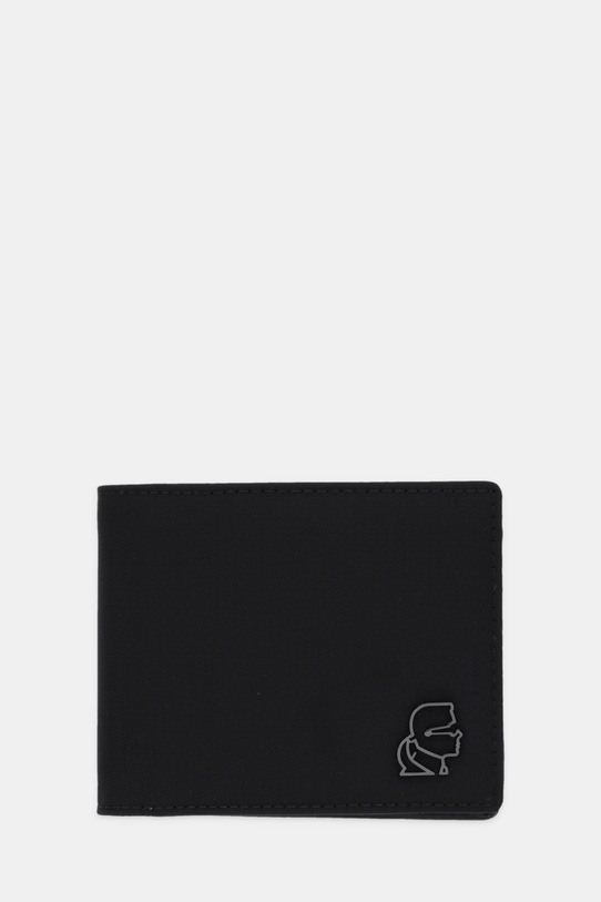 Novčanik Karl Lagerfeld K/KAMEO imitacija zrnate kože crna A4M32053