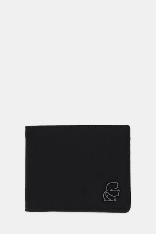 Novčanik Karl Lagerfeld K/KAMEO imitacija zrnate kože crna A4M32053