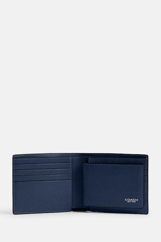Akcesoria Coach portfel męski skórzany CY911 granatowy