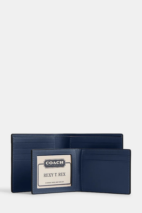 Coach portfel męski skórzany granatowy CY911